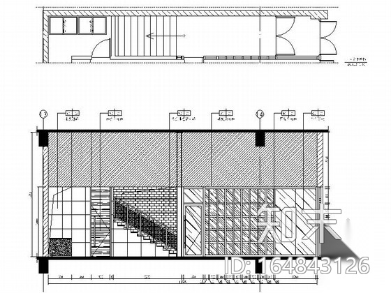 [重庆]高端城市综合体现代风格快餐店装修施工图cad施工图下载【ID:164843126】