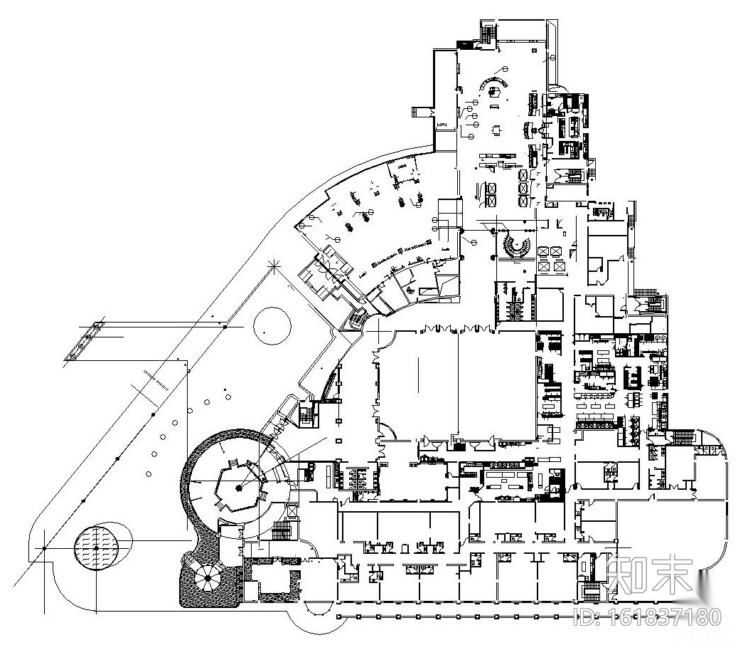 [广东]深圳皇冠假日大酒店装饰施工图（附实景照片+设计...cad施工图下载【ID:161837180】