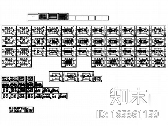 [宁波]简约温馨三层别墅室内设计CAD施工图cad施工图下载【ID:165361159】