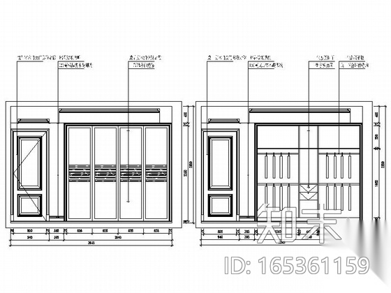 [宁波]简约温馨三层别墅室内设计CAD施工图cad施工图下载【ID:165361159】