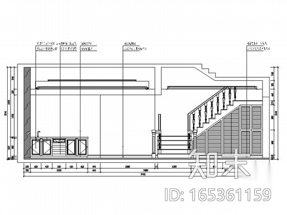 [宁波]简约温馨三层别墅室内设计CAD施工图cad施工图下载【ID:165361159】