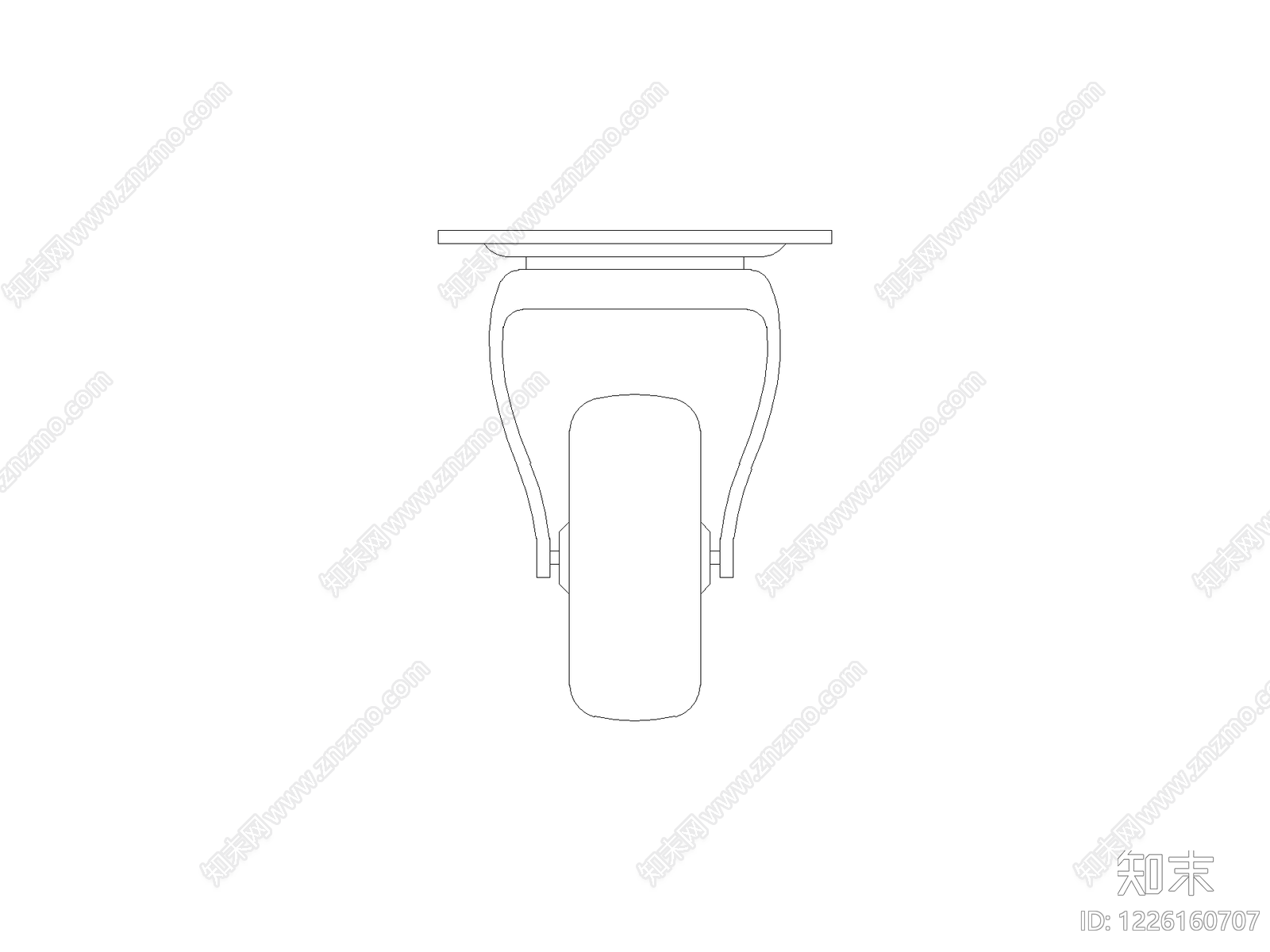 现代椅子CAD图纸