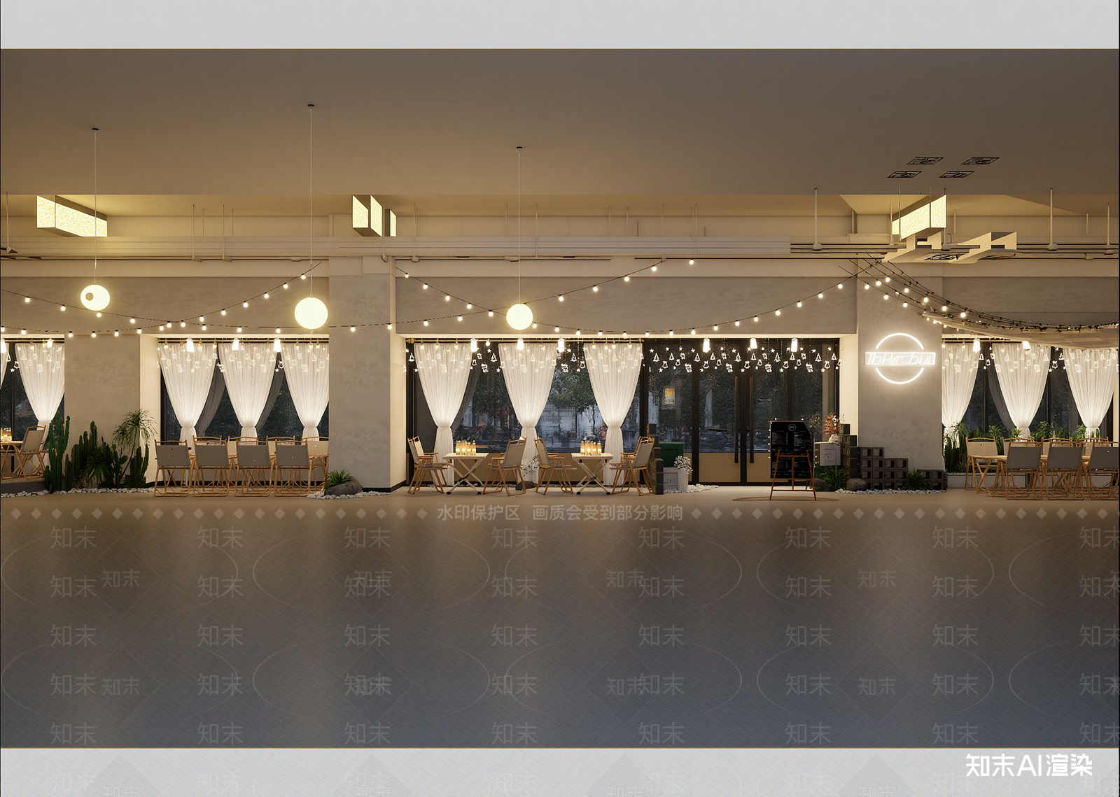 工业咖啡厅3D模型下载【ID:1215081168】
