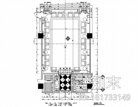 某会议接见厅装饰图cad施工图下载【ID:161733149】