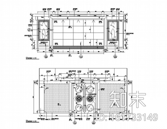 某会议接见厅装饰图cad施工图下载【ID:161733149】