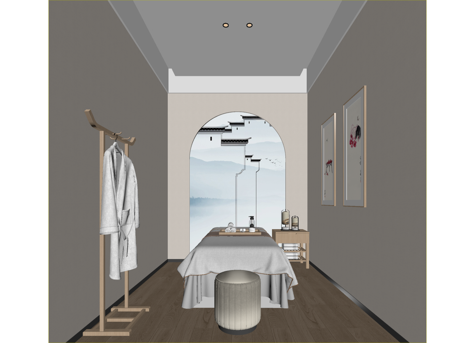 新中式美容院3D模型下载【ID:1214272773】