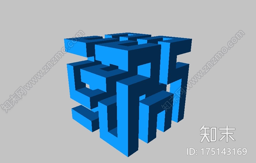 希尔伯特魔方3d打印模型下载【ID:175143169】