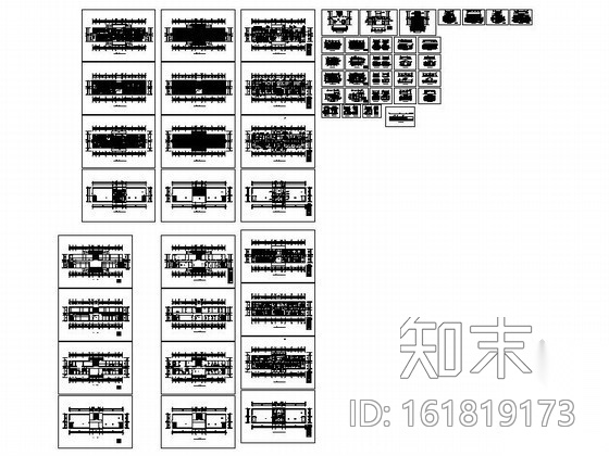 精装办公楼室内装修图cad施工图下载【ID:161819173】