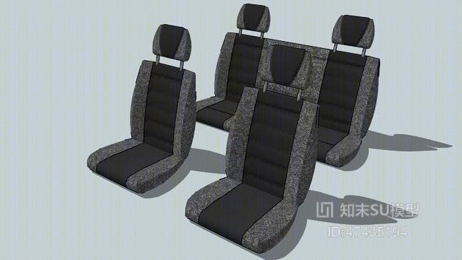 汽车座椅SU模型下载【ID:217979726】