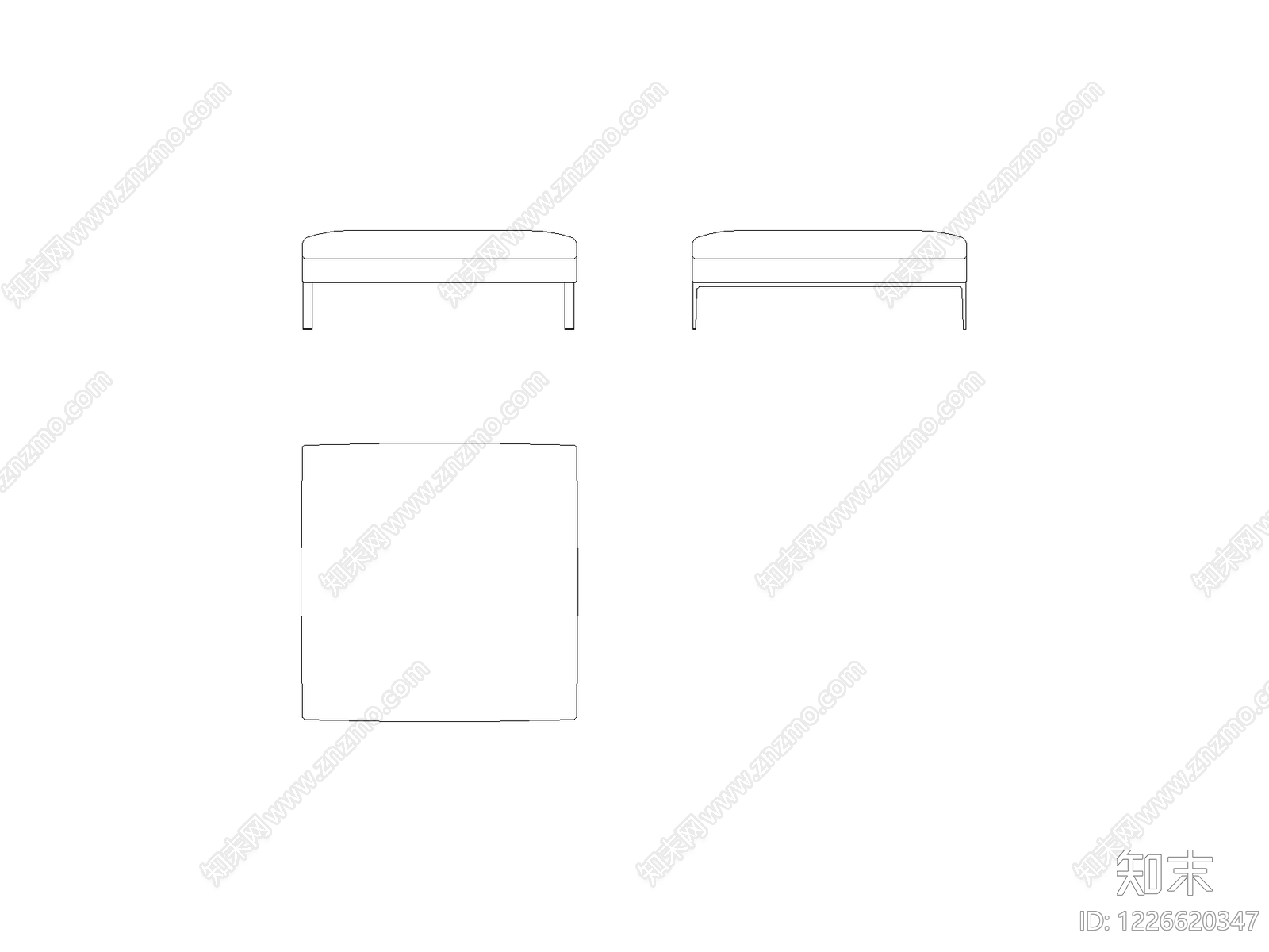 现代,意式沙发CAD图纸