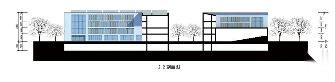 [河南]现代主义单坡屋顶36班小学建筑设计方案文本cad施工图下载【ID:165737128】