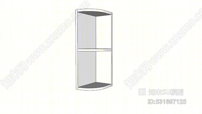 挂角柜SU模型下载【ID:531697125】