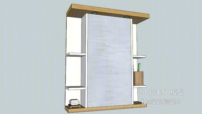 浴室柜SU模型下载【ID:522163214】