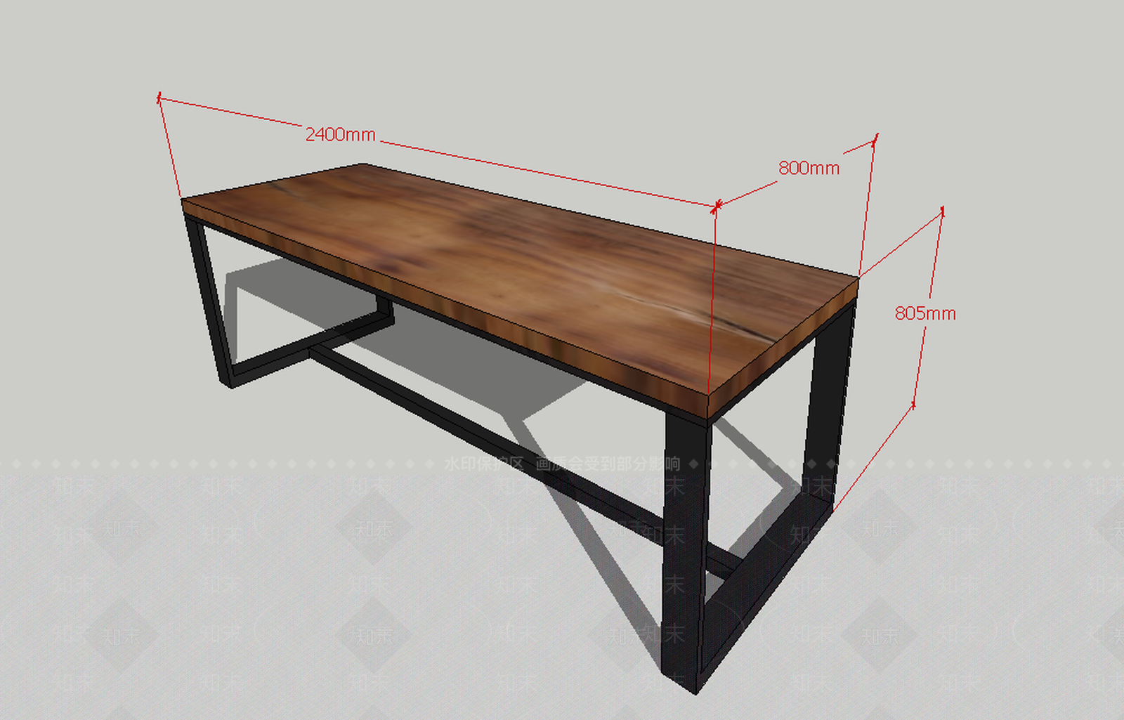工业风格工作台SU模型下载【ID:135067661】