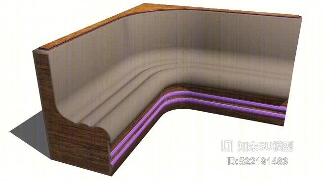 餐厅角座SU模型下载【ID:522191483】