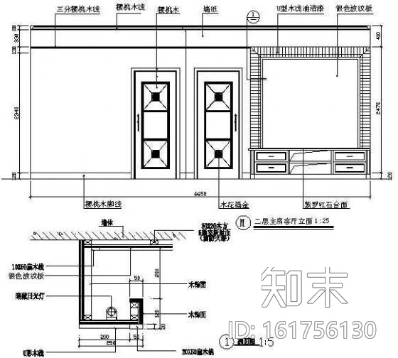 某简欧三层别墅装修图cad施工图下载【ID:161756130】