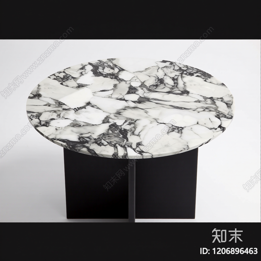 大理石圆桌3D模型下载【ID:1206896463】