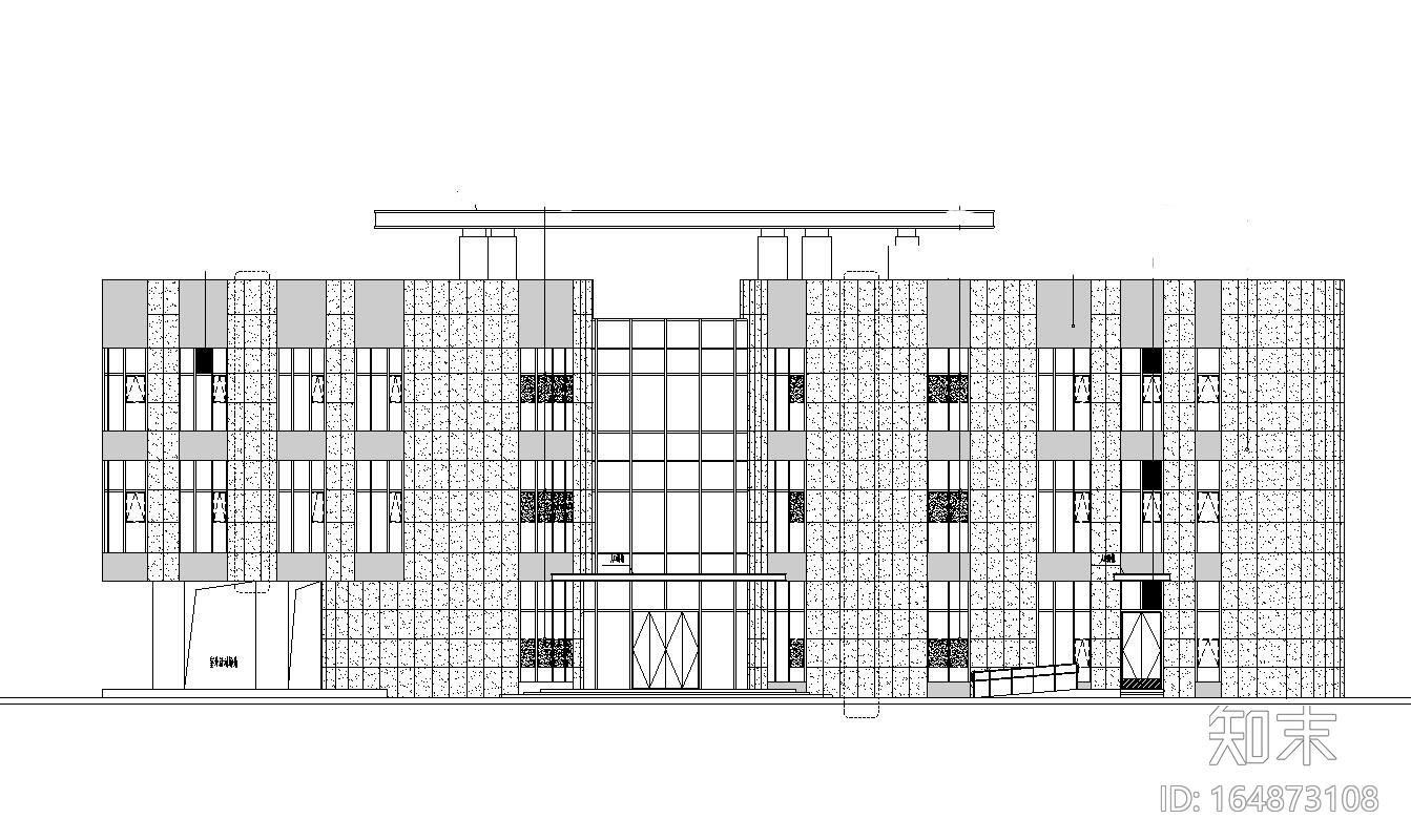 [上海]滨江金融城住宅建筑施工图设计cad施工图下载【ID:164873108】