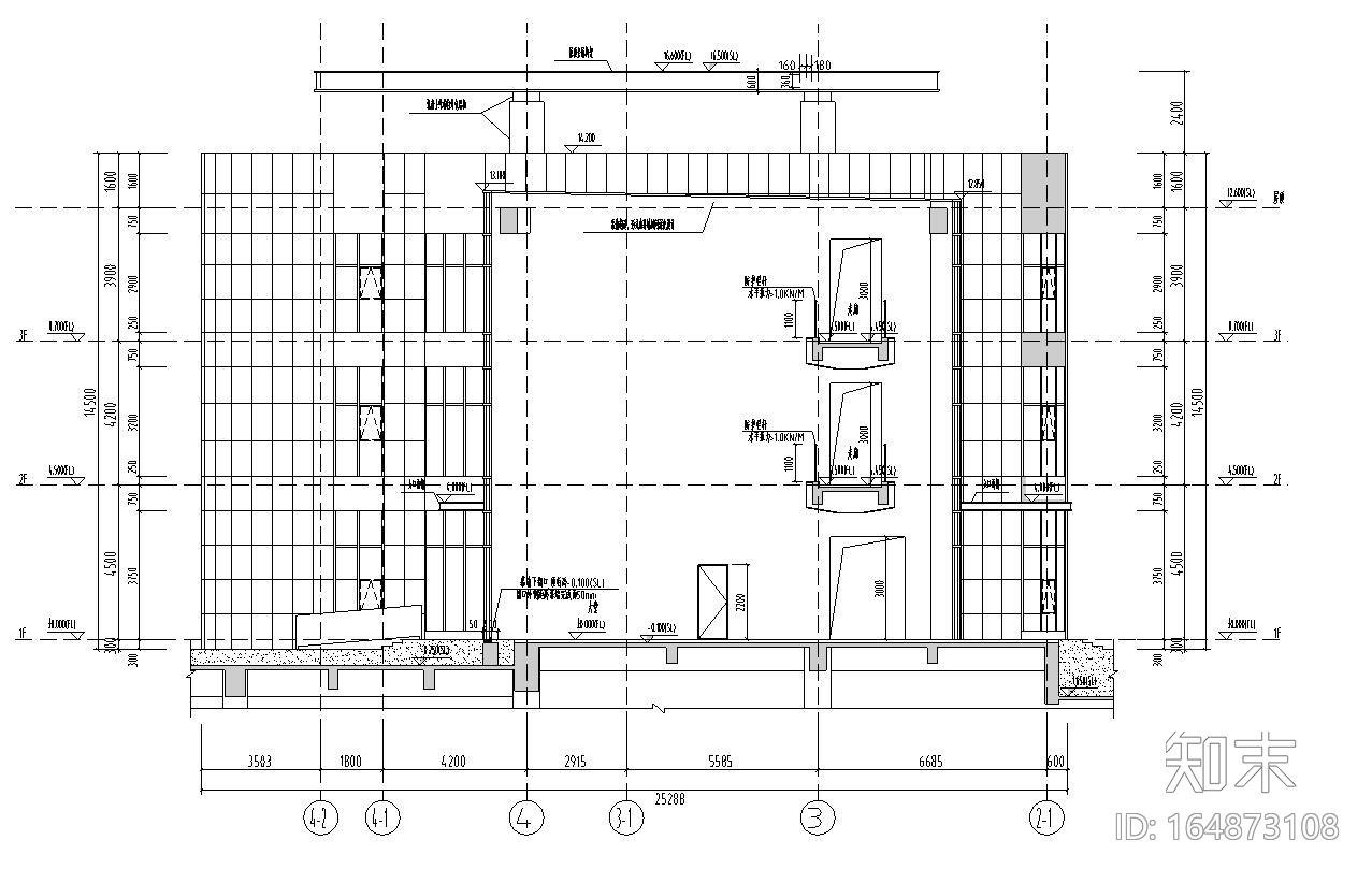 [上海]滨江金融城住宅建筑施工图设计cad施工图下载【ID:164873108】