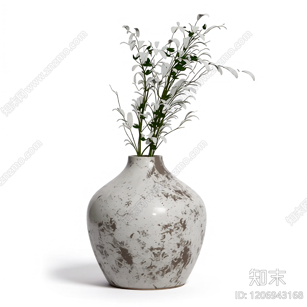 花瓶插花装饰品3D模型下载【ID:1206943168】
