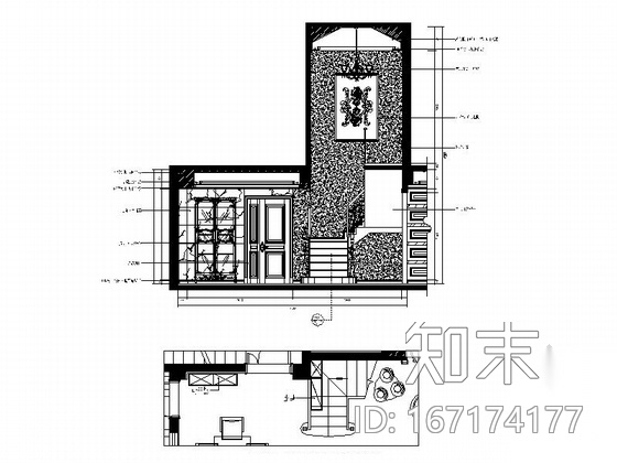 [福州]高端社区三层别墅欧式风格室内设计施工图（含效果...cad施工图下载【ID:167174177】