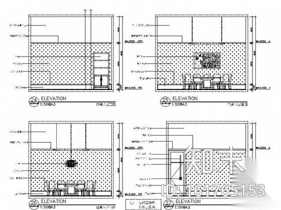 [新疆]时尚新中式连锁餐厅施工图（含效果图）cad施工图下载【ID:161765153】