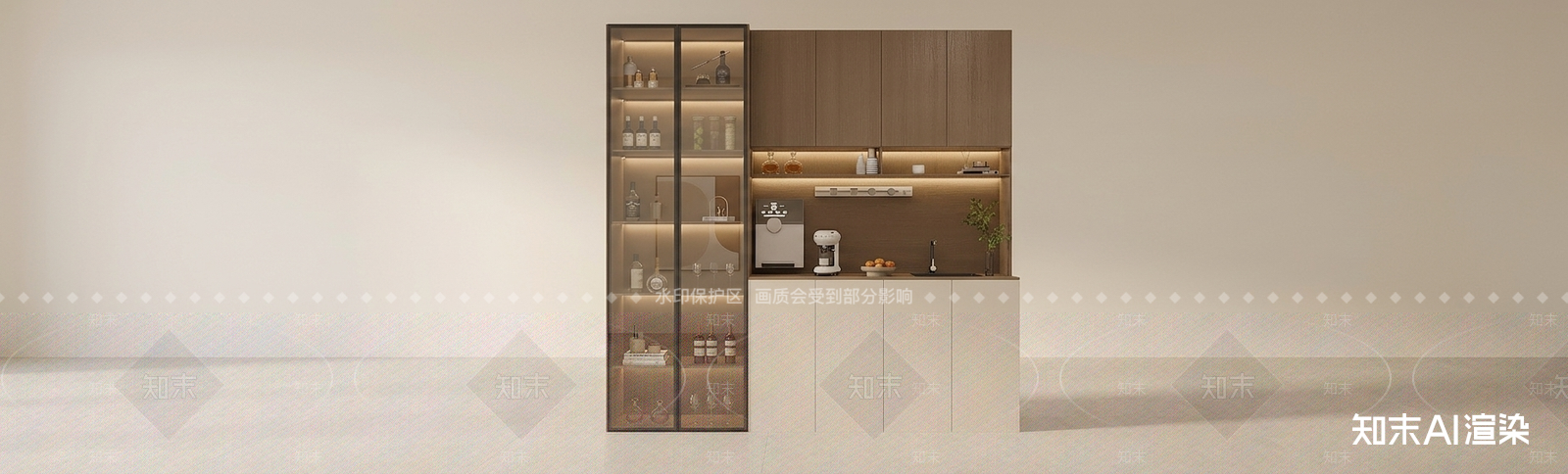 木质餐边柜餐边柜3D模型下载【ID:1227566451】