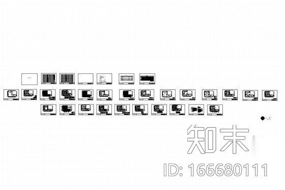 [北京]网络通讯设备安全科技有限公司办公室装修图cad施工图下载【ID:166680111】