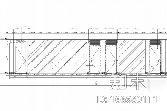 [北京]网络通讯设备安全科技有限公司办公室装修图cad施工图下载【ID:166680111】