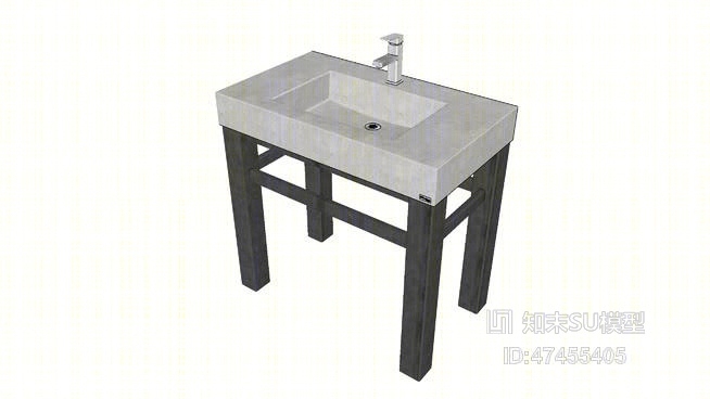 洗手台SU模型下载【ID:918003735】