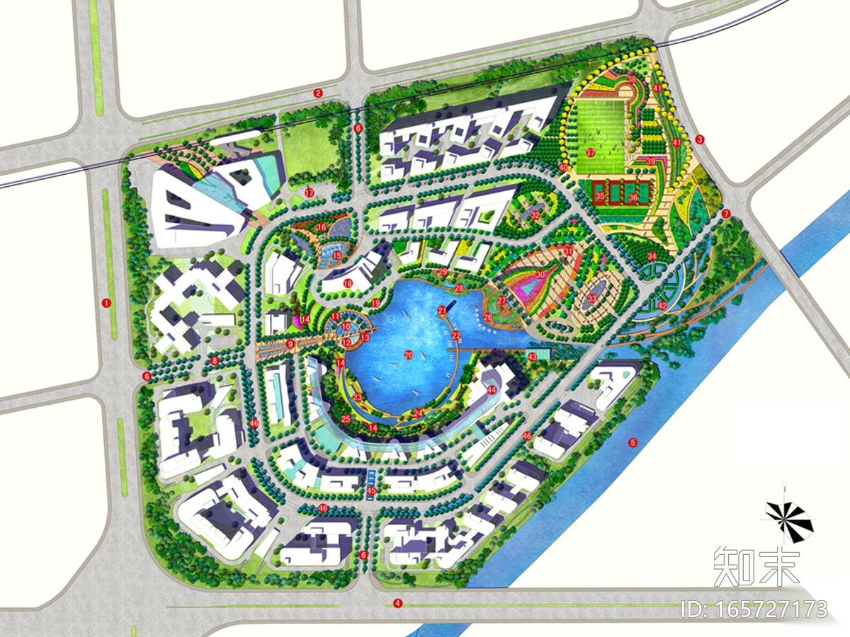 [上海]科技软件专类园环境景观工程设计方案cad施工图下载【ID:165727173】