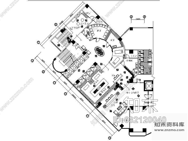 施工图假日酒店桑拿洗浴中心装修图施工图下载【ID:632120040】