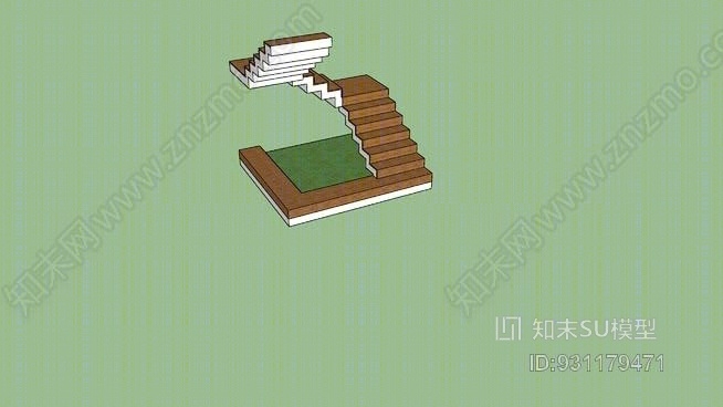 三层阶梯形SU模型下载【ID:931179471】