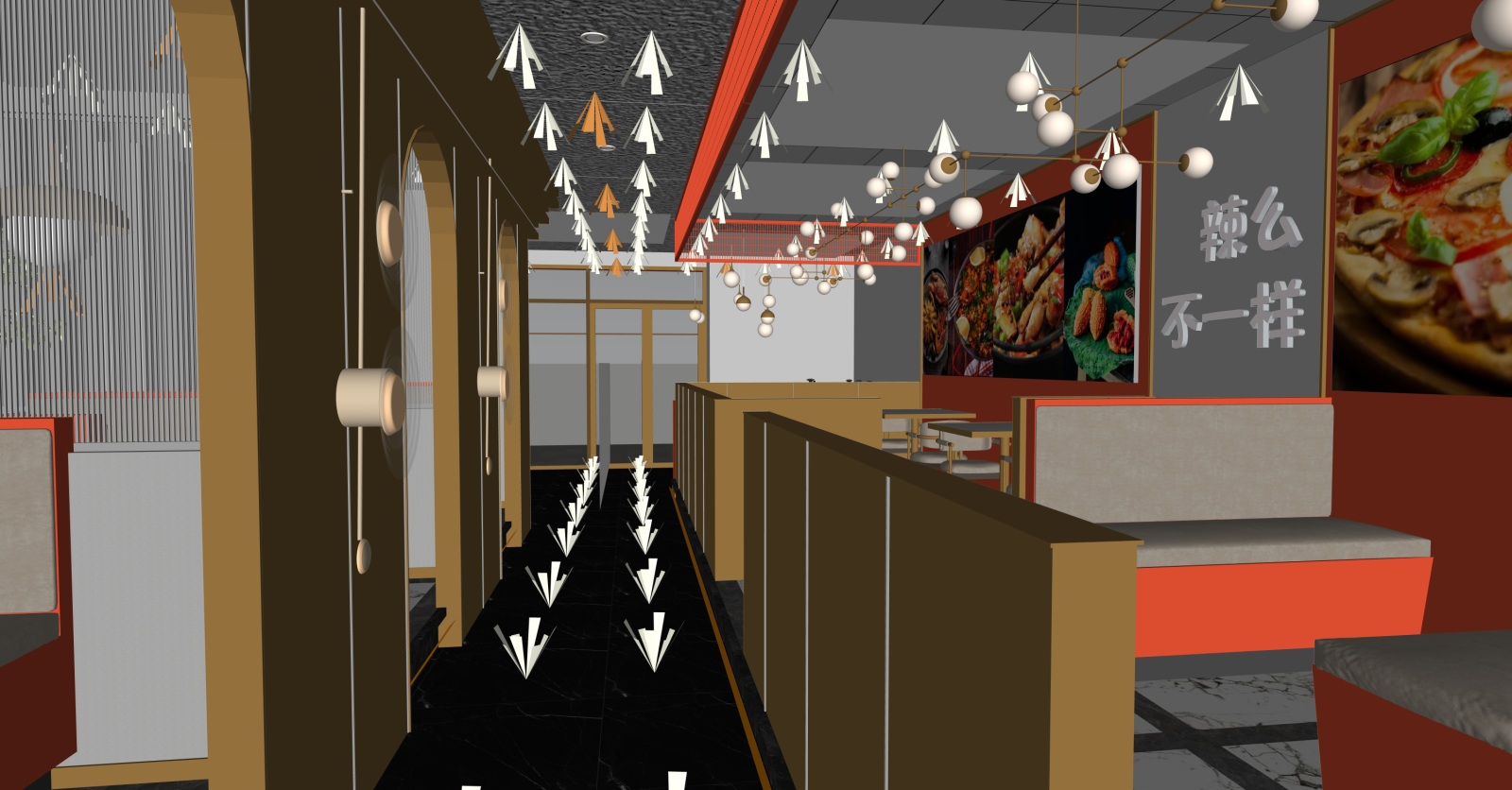 现代中餐厅SU模型下载【ID:1215957840】