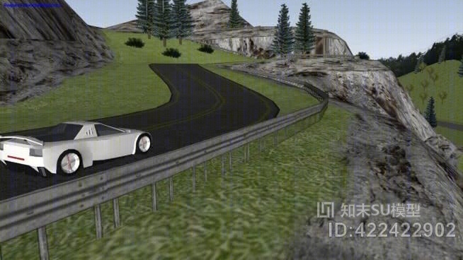 山体漂移（速写物理学）SU模型下载【ID:422422902】