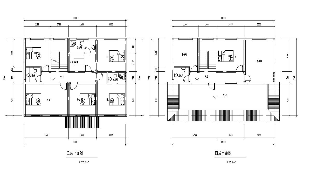 多重坡屋面现代别墅建筑方案文本（包含效果图）施工图下载【ID:167057151】