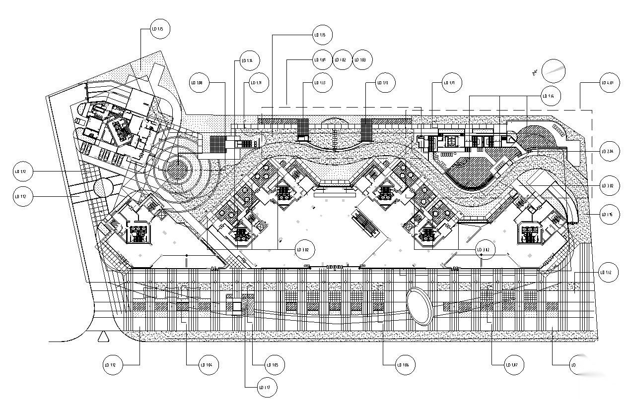 [广东]深圳市聽濤花園居住区景观施工图设计（CAD+40个文...施工图下载【ID:161070117】