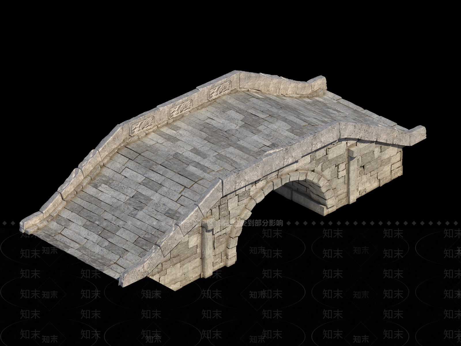 中式石桥3D模型下载【ID:434085774】