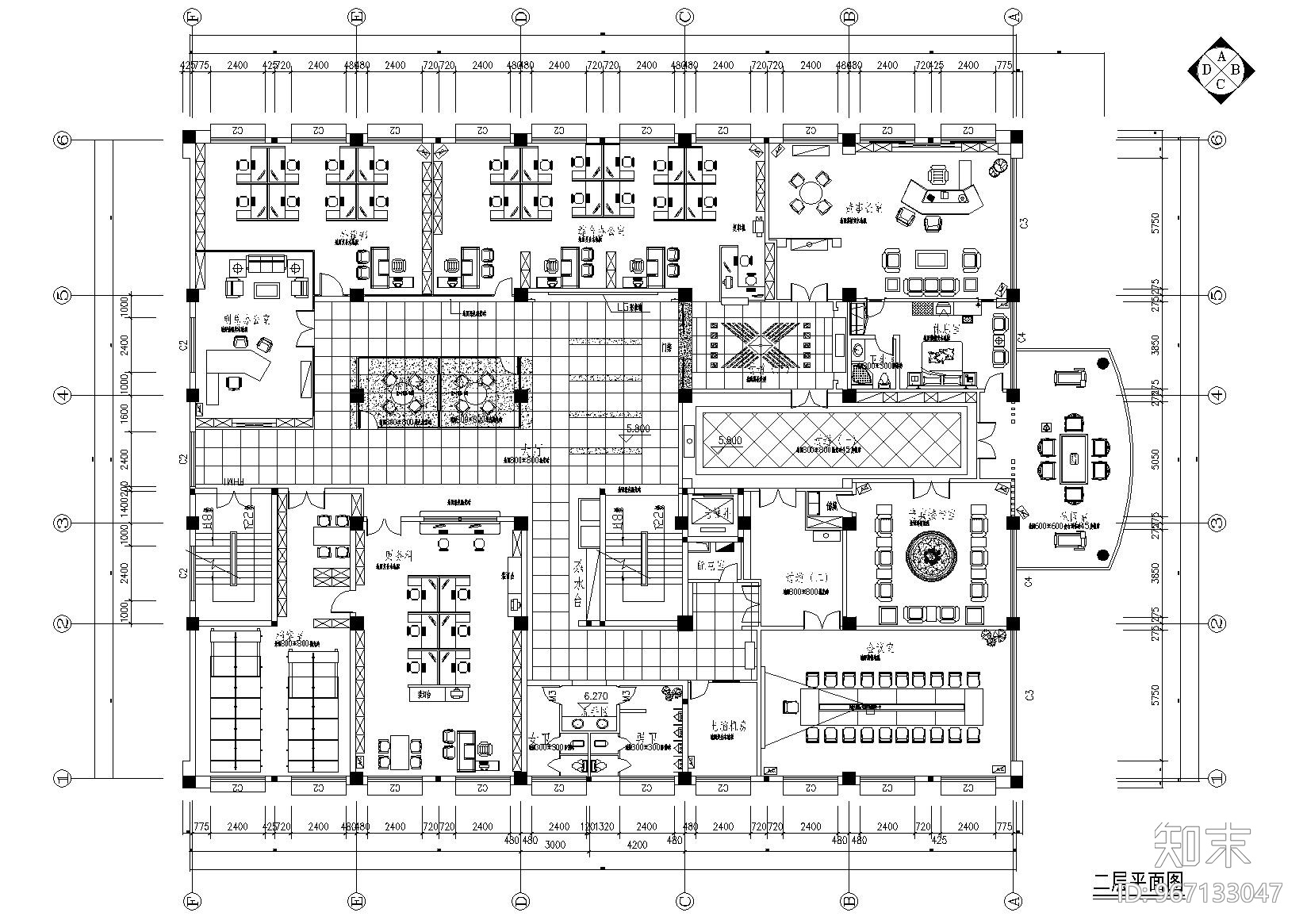 [浙江]宁波可人集团办公大楼施工图+效果图cad施工图下载【ID:967133047】