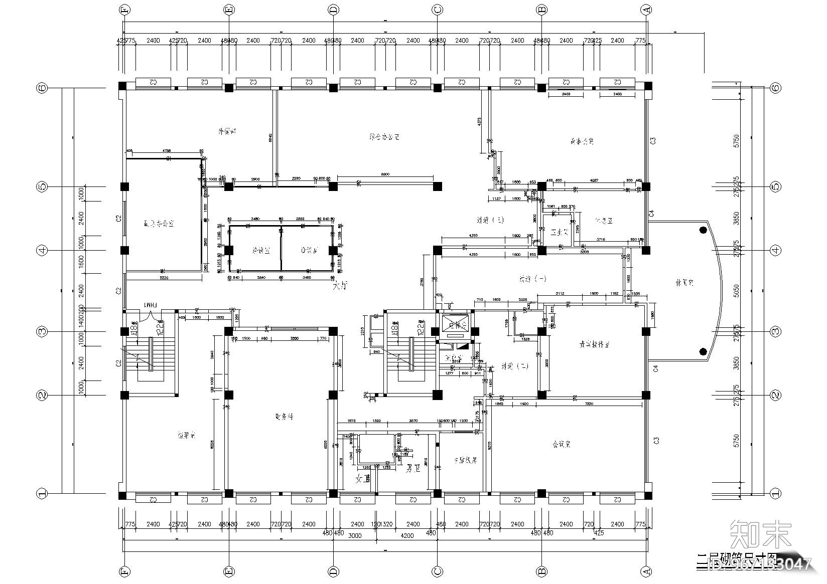 [浙江]宁波可人集团办公大楼施工图+效果图cad施工图下载【ID:967133047】