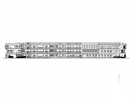 [广东]3层现代风格幼儿园建筑施工图（优秀设计方案cad施工图下载【ID:165739197】