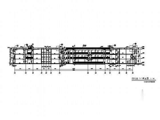 [广东]3层现代风格幼儿园建筑施工图（优秀设计方案cad施工图下载【ID:165739197】