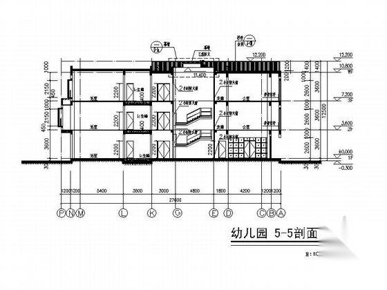 [广东]3层现代风格幼儿园建筑施工图（优秀设计方案cad施工图下载【ID:165739197】