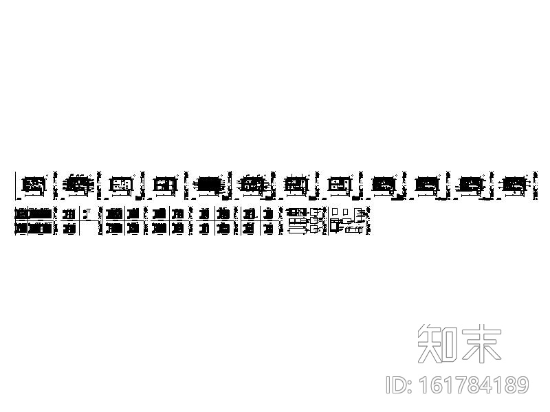 [北京]现代简约温馨住宅室内设计施工图cad施工图下载【ID:161784189】