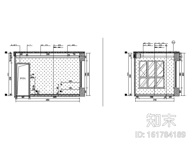 [北京]现代简约温馨住宅室内设计施工图cad施工图下载【ID:161784189】