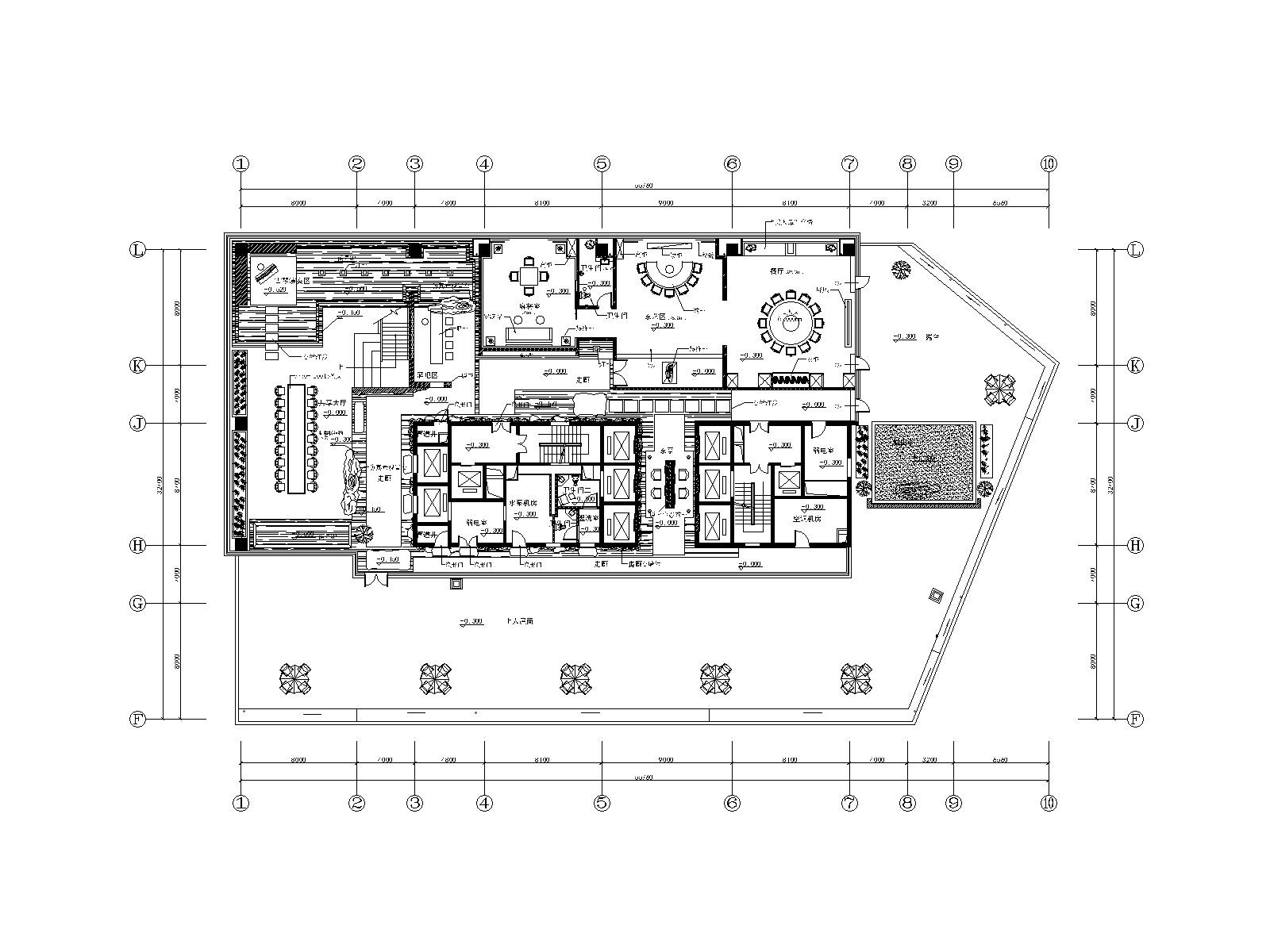 新中式茶楼室内装修概念方案施工图(附效果图）cad施工图下载【ID:160422115】