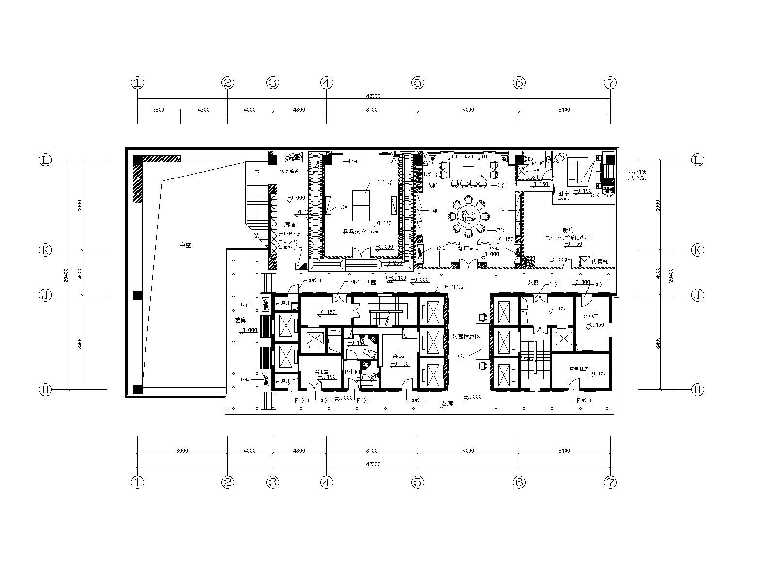 新中式茶楼室内装修概念方案施工图(附效果图）cad施工图下载【ID:160422115】