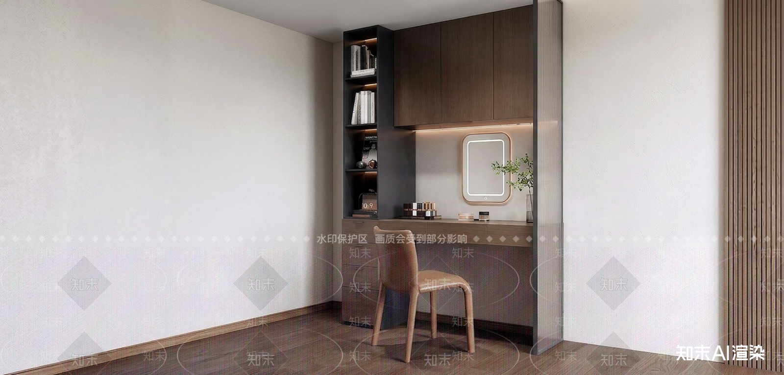 深色梳妆台书房3D模型下载【ID:1227489761】