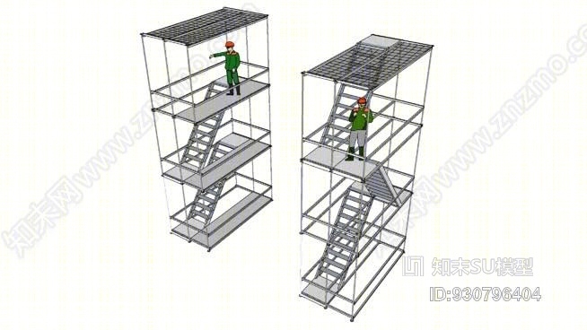 楼梯，塔楼楼梯，SoDySU模型下载【ID:930796404】