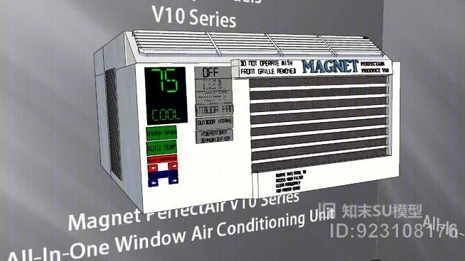 V10系列全合一窗式空调器SU模型下载【ID:923108176】